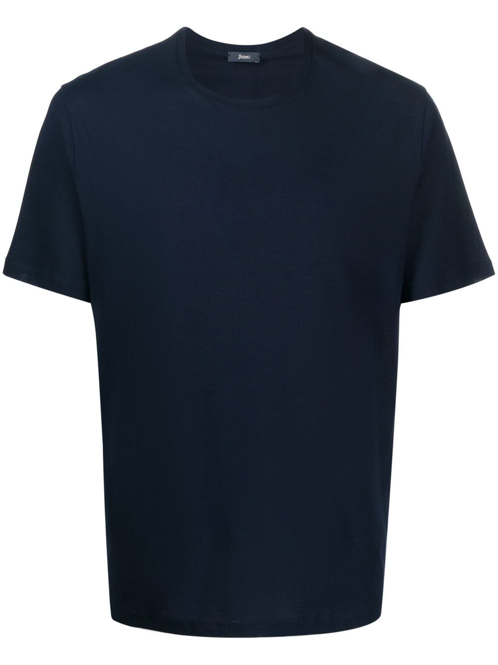 Herno crew-neck cotton T-shirt - Blue von Herno