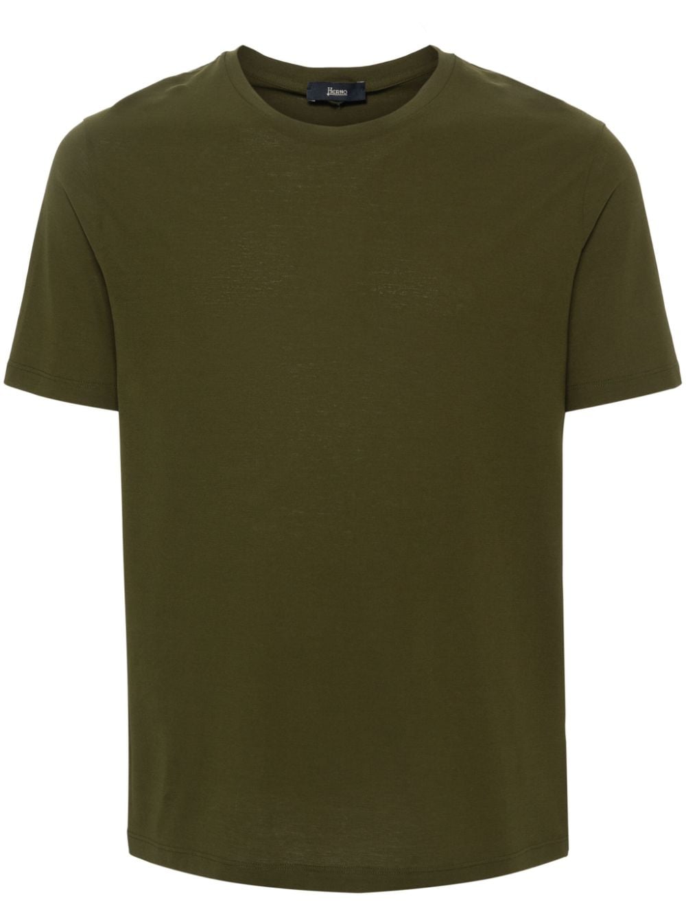 Herno crew-neck cotton T-shirt - Green von Herno