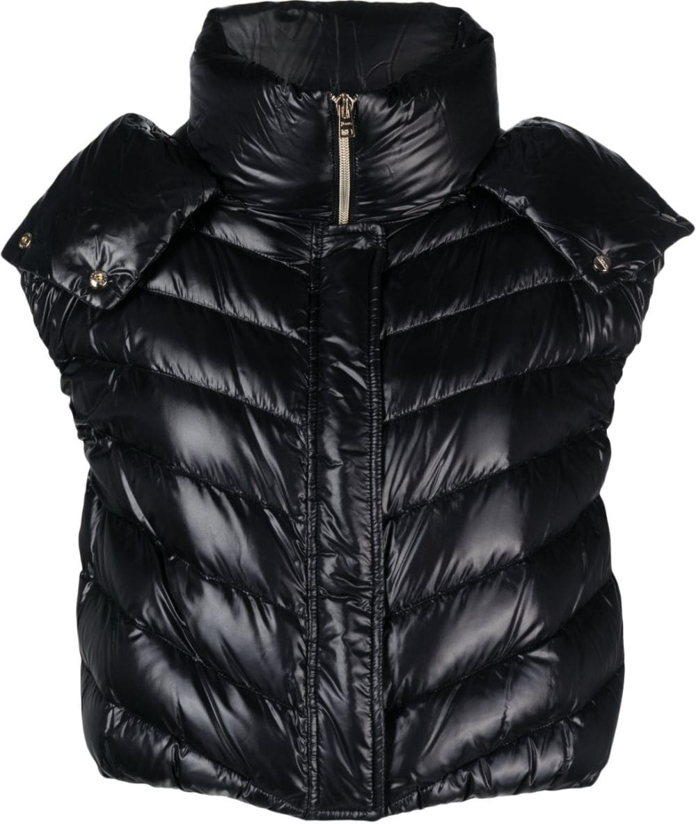 Herno cropped down gilet - Black von Herno