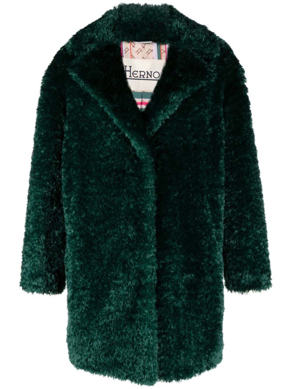 Herno faux-fur coat - Green von Herno