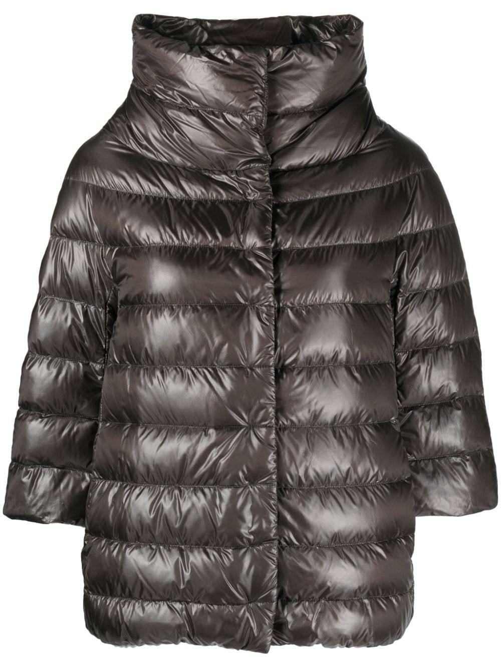 Herno funnel-neck padded jacket - Grey von Herno