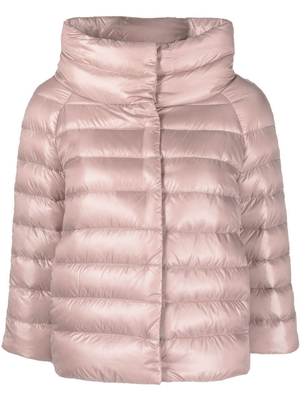 Herno funnel-neck quilted jacket - Pink von Herno