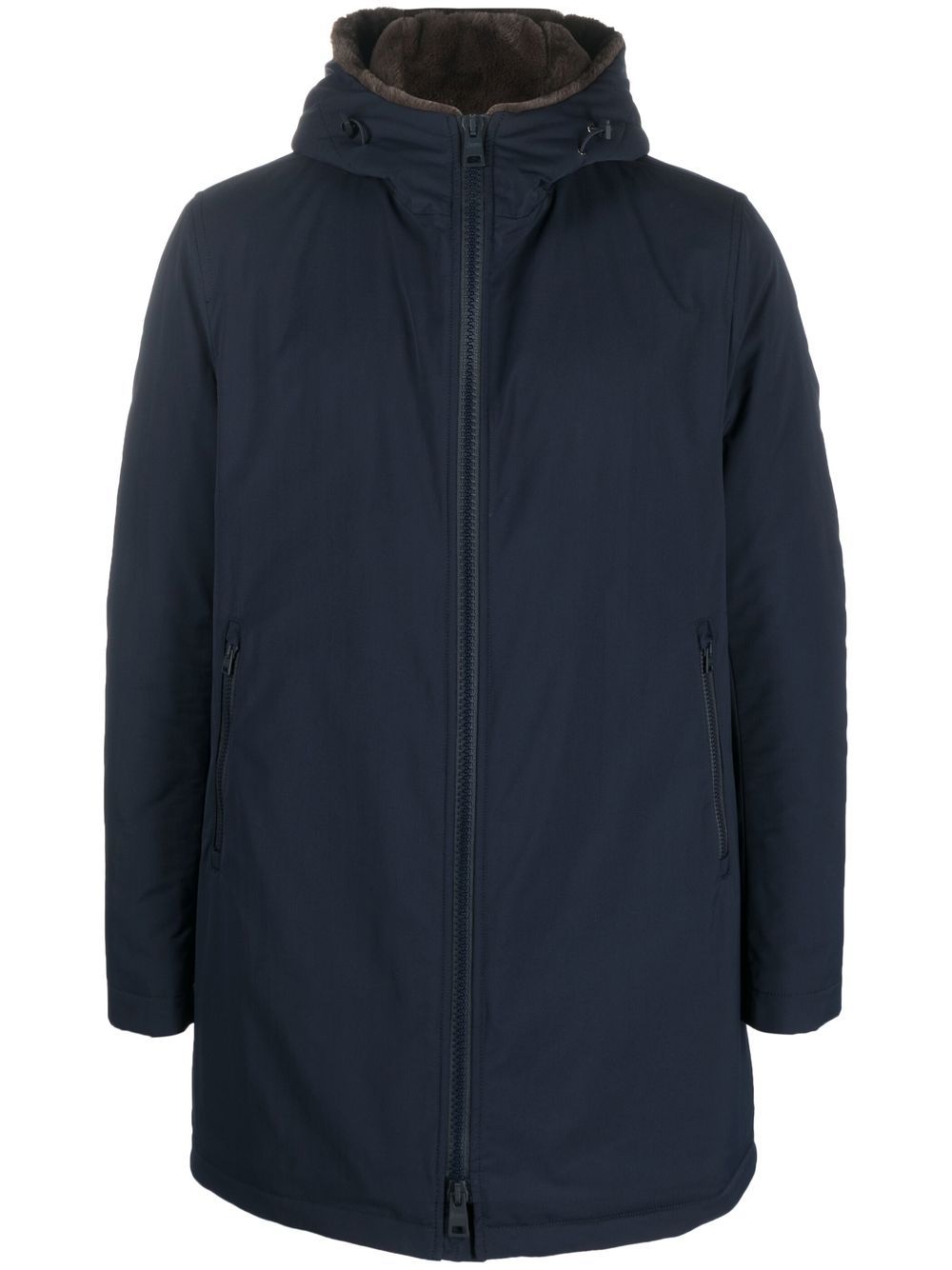 Herno hooded parka jacket - Blue von Herno