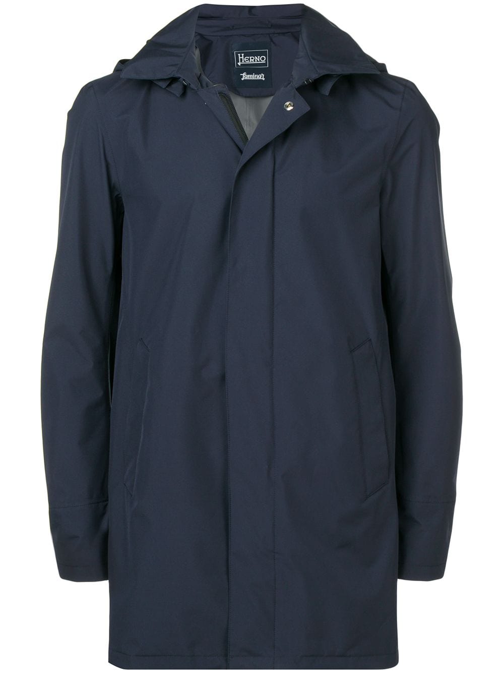 Herno hooded raincoat - Blue von Herno