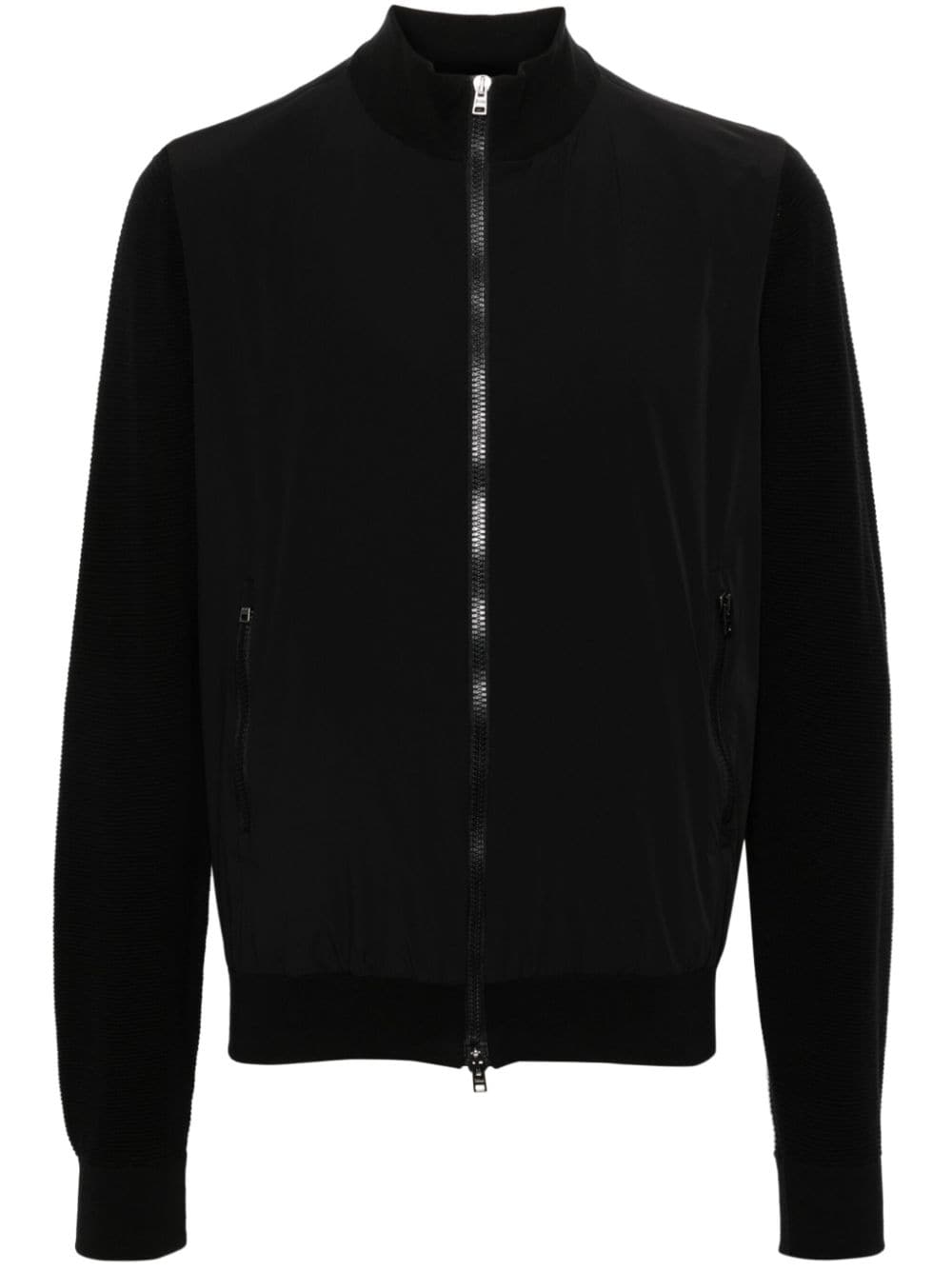 Herno knitted-panel cardigan - Black von Herno