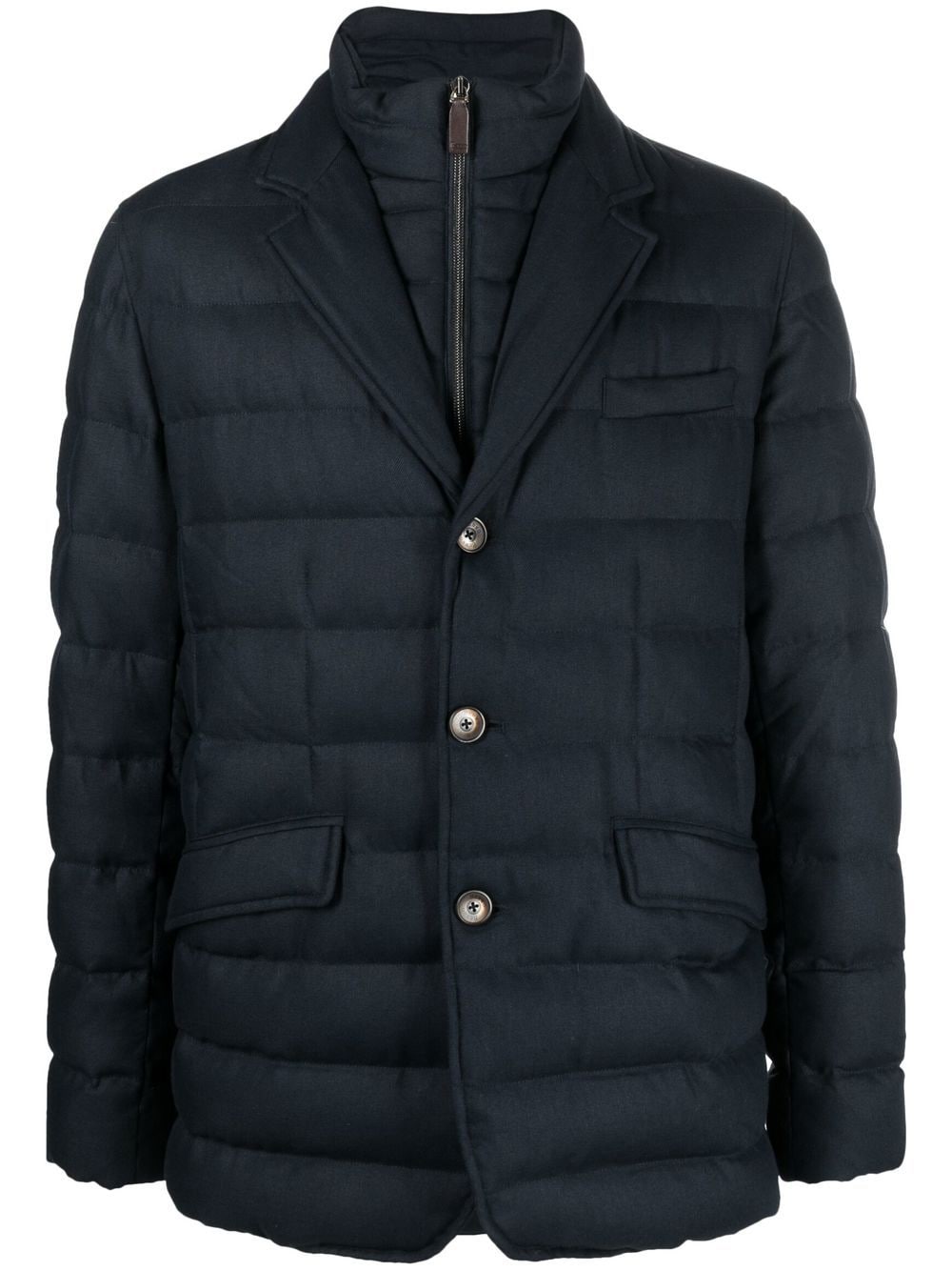 Herno layered-design padded jacket - Blue von Herno