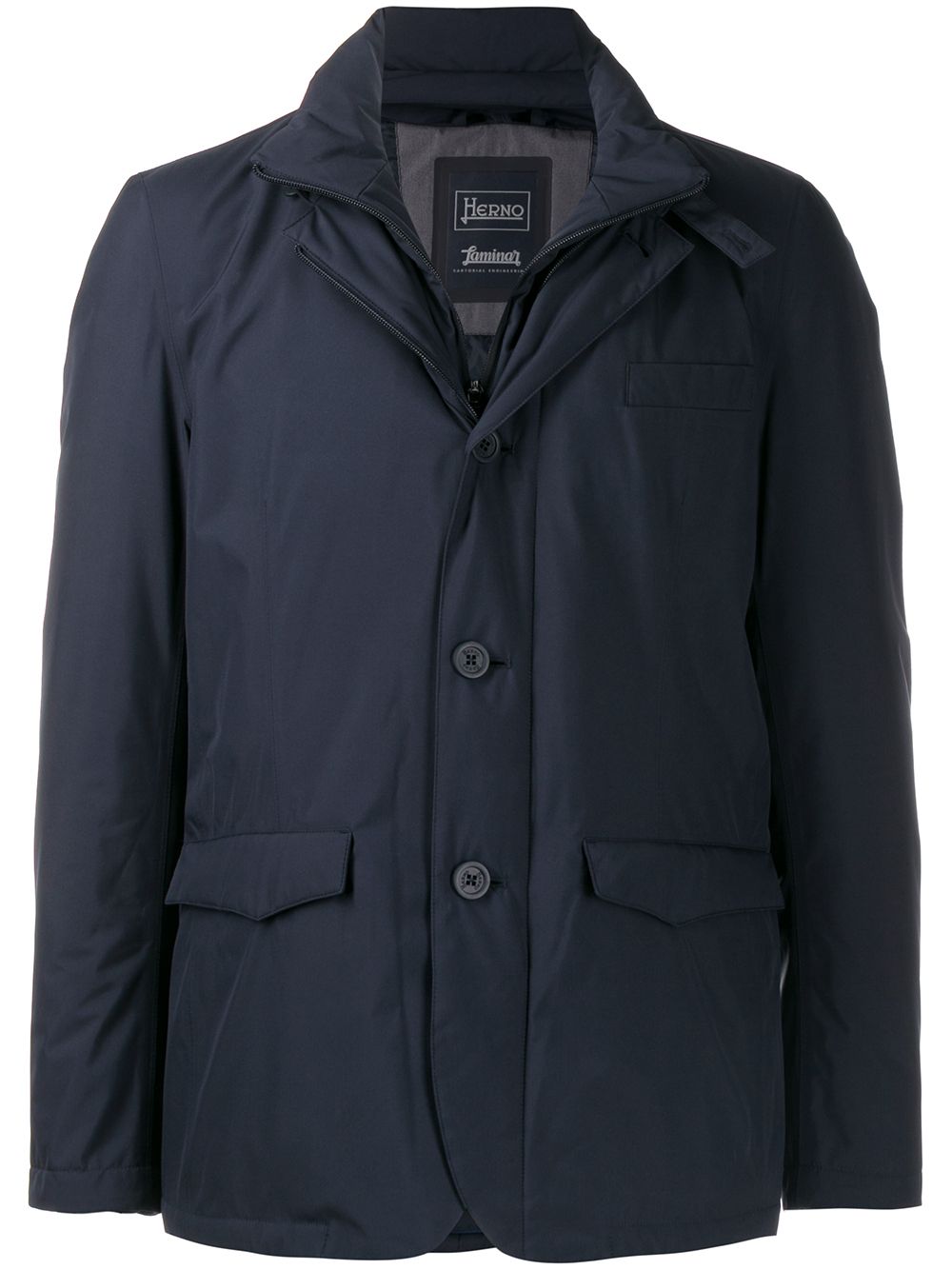 Herno layered down jacket - Blue von Herno