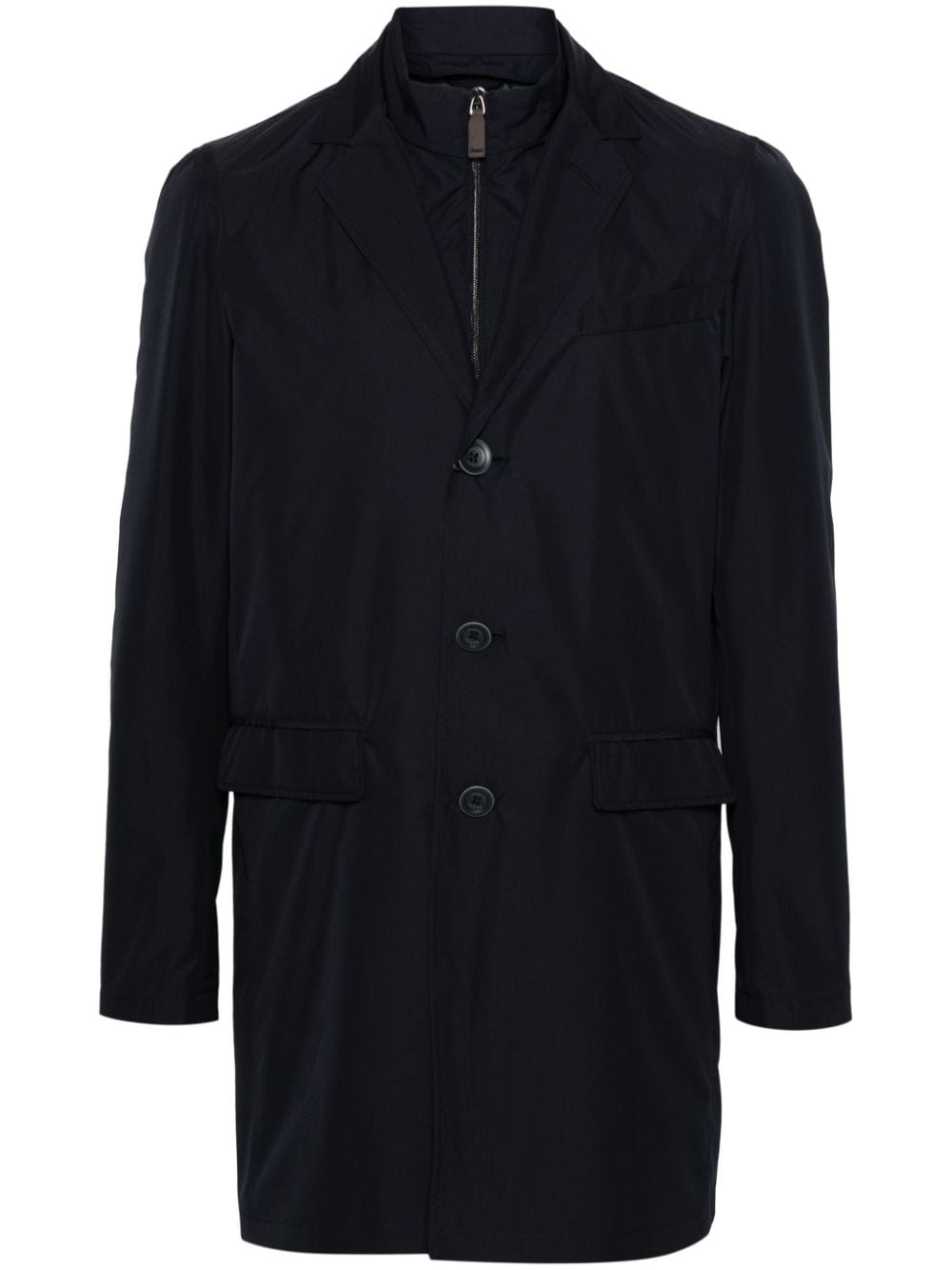 Herno layered shell coat - Blue von Herno