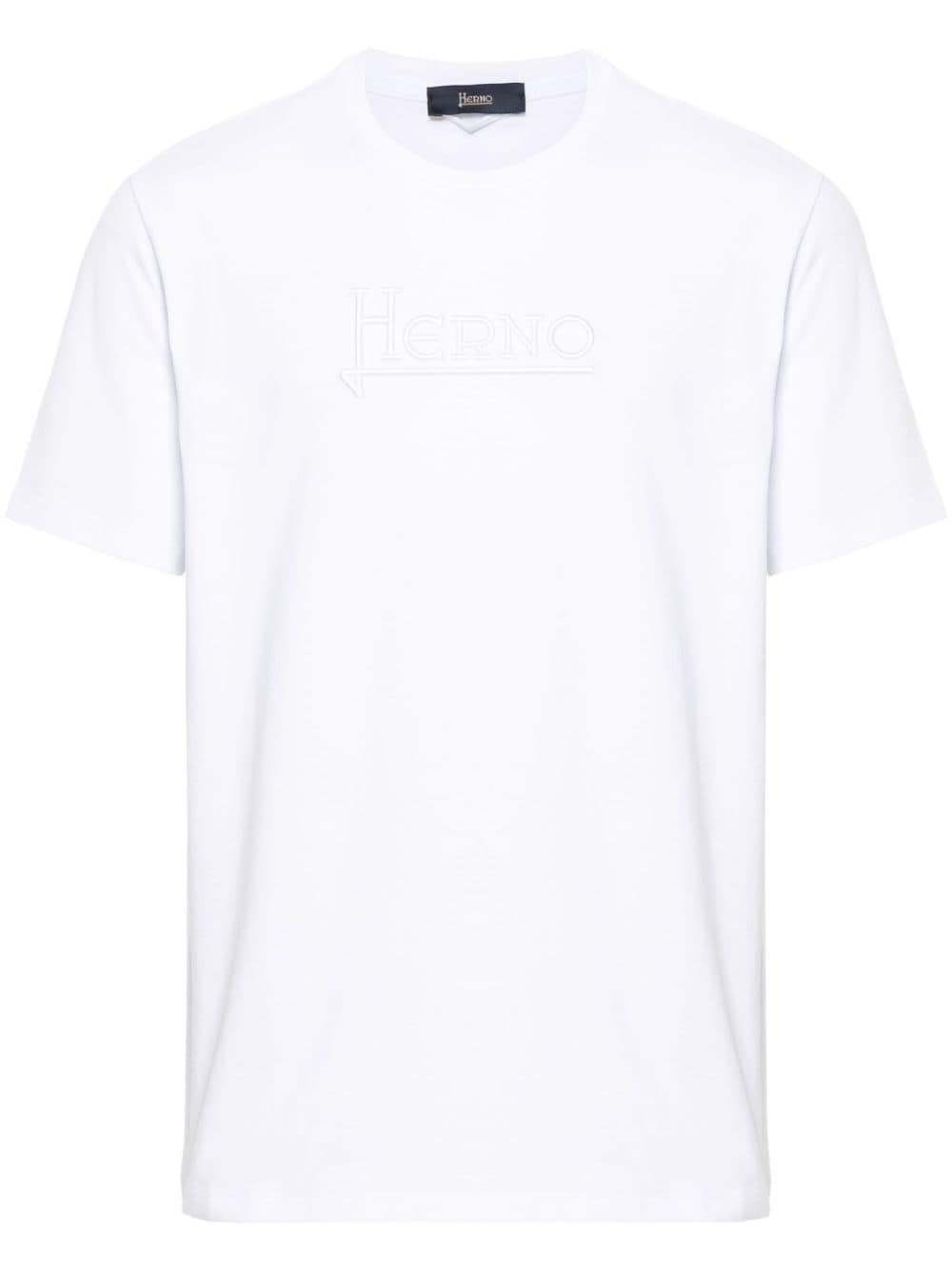 Herno logo-embroidered cotton T-shirt - White von Herno