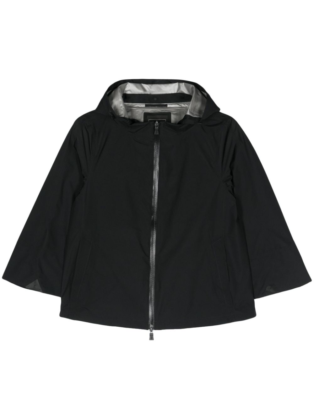 Herno logo-print hooded jacket - Black von Herno