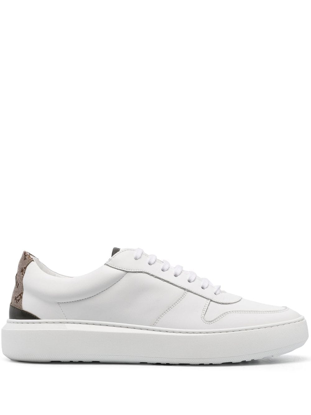 Herno monogram-heel low-top sneakers - White von Herno