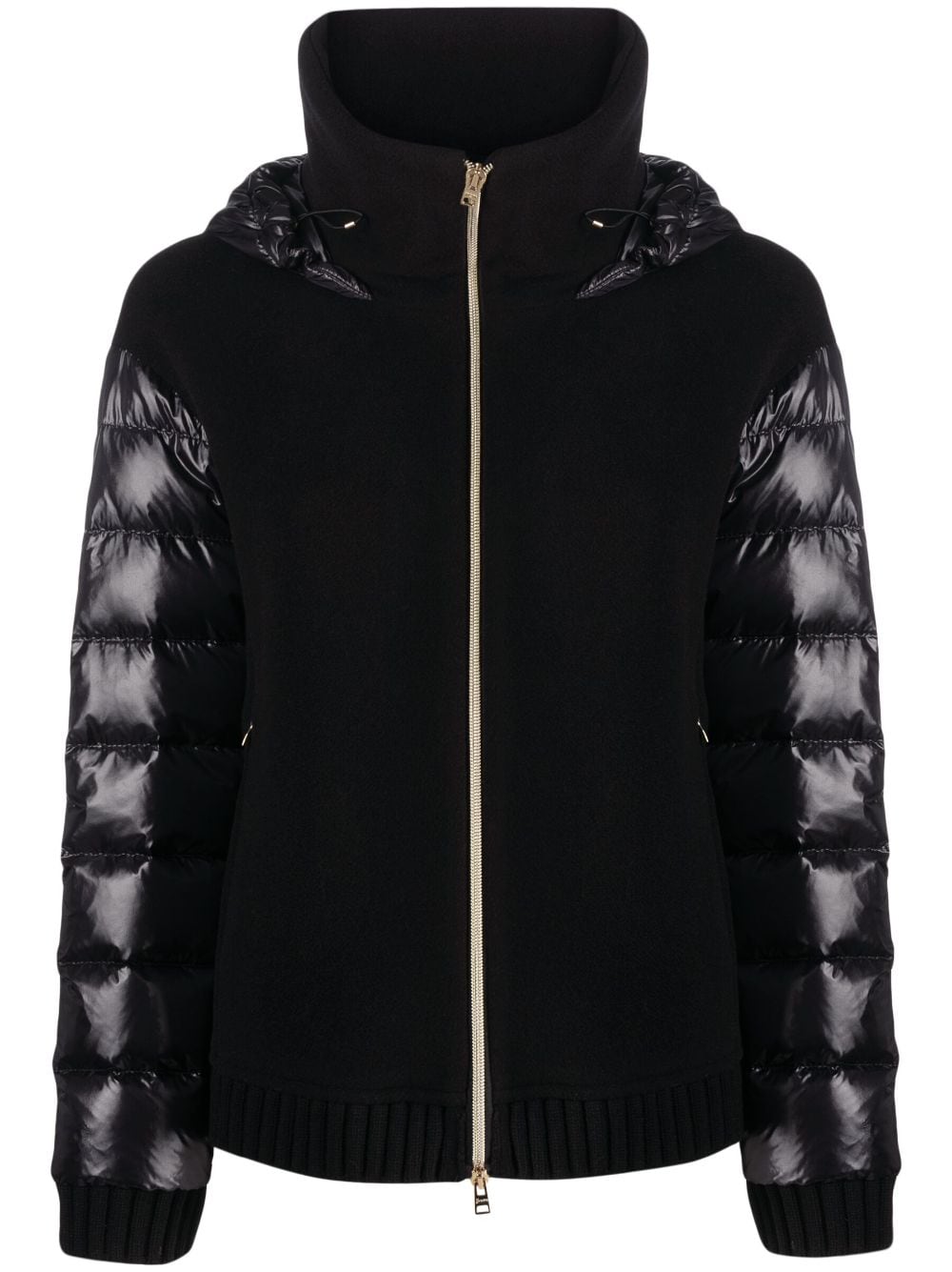 Herno padded-sleeve hooded jacket - Black von Herno