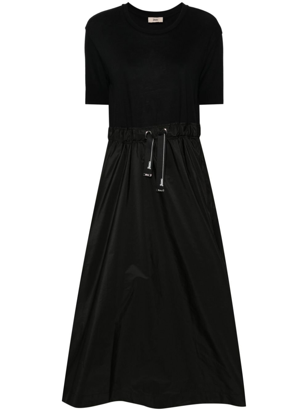 Herno panelled T-shirt dress - Black von Herno