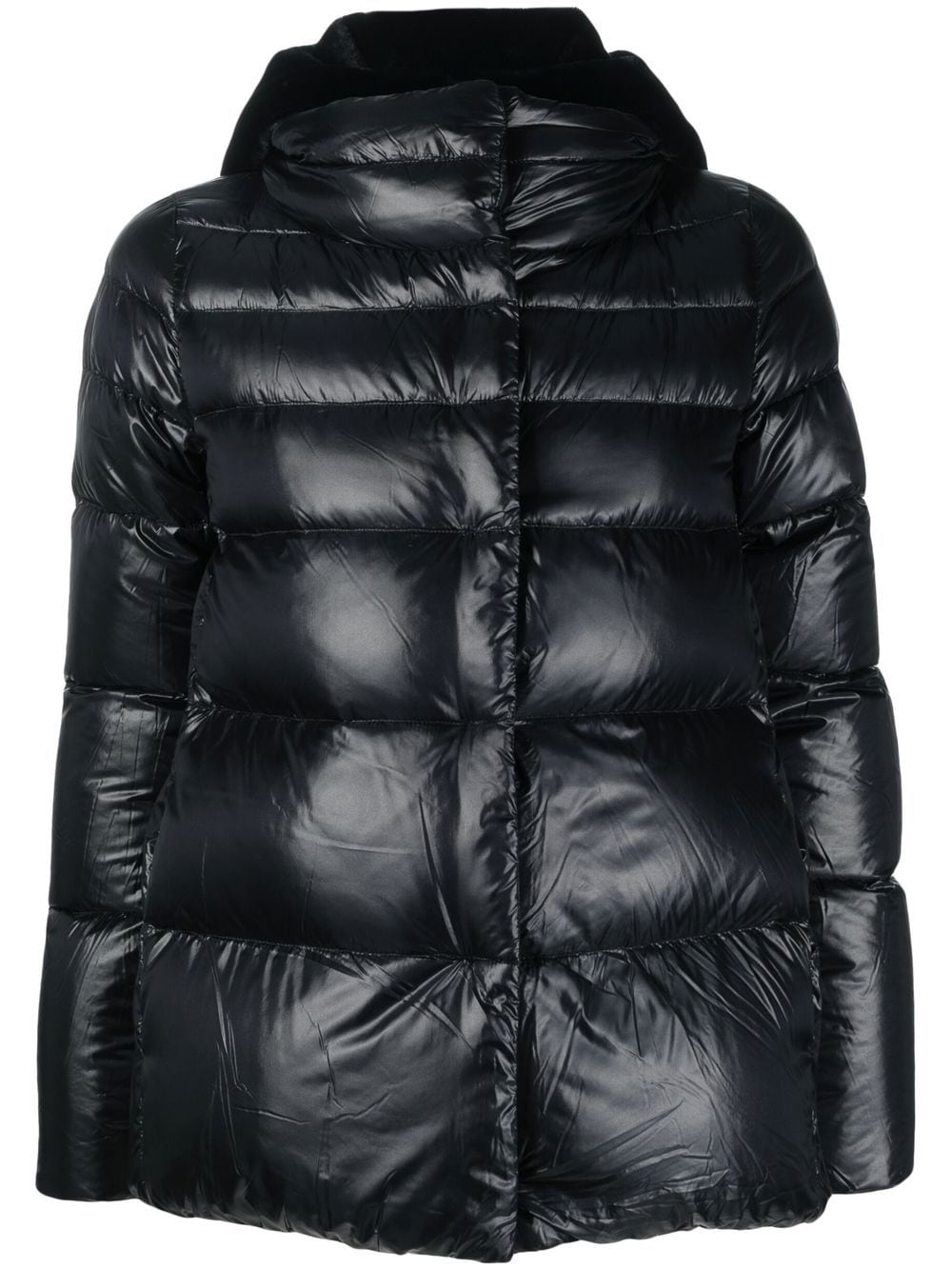 Herno quilted hooded puffer jacket - Black von Herno