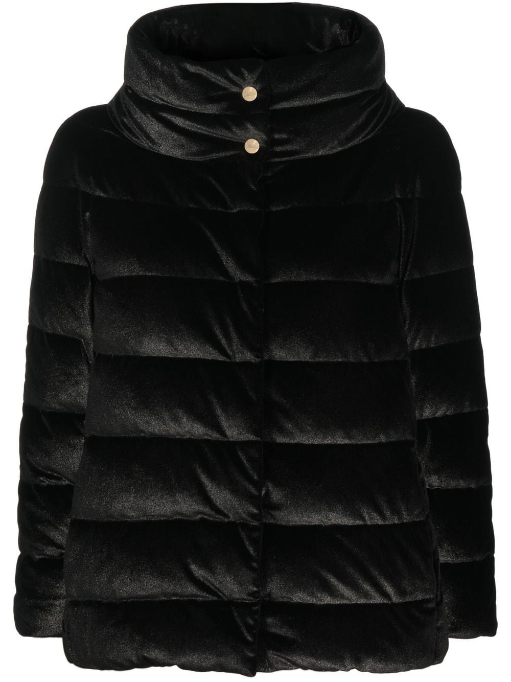 Herno quilted zipped puffer jacket - Black von Herno