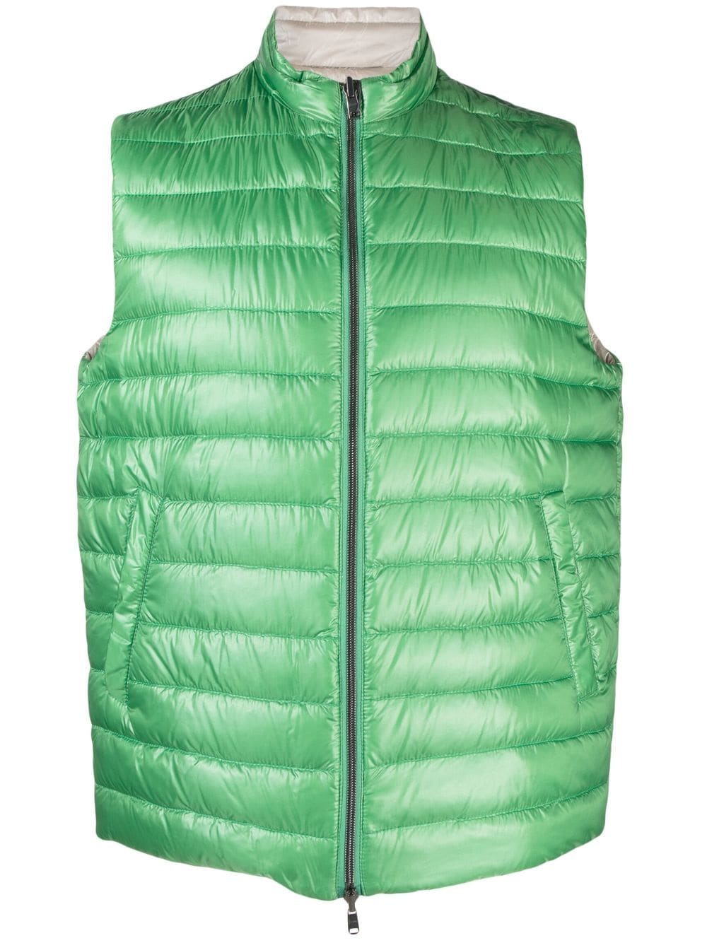 Herno reversible padded vest - Green von Herno