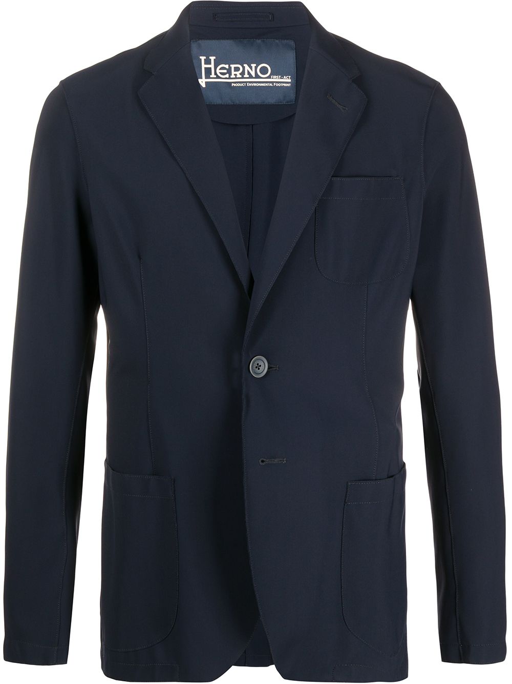 Herno single breasted blazer - Blue von Herno