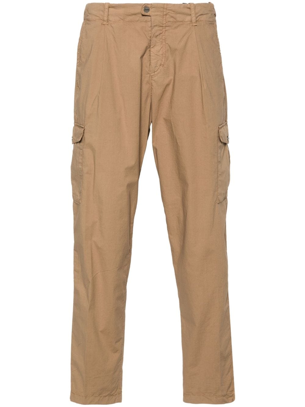 Herno tapered cotton cargo pants - Brown von Herno