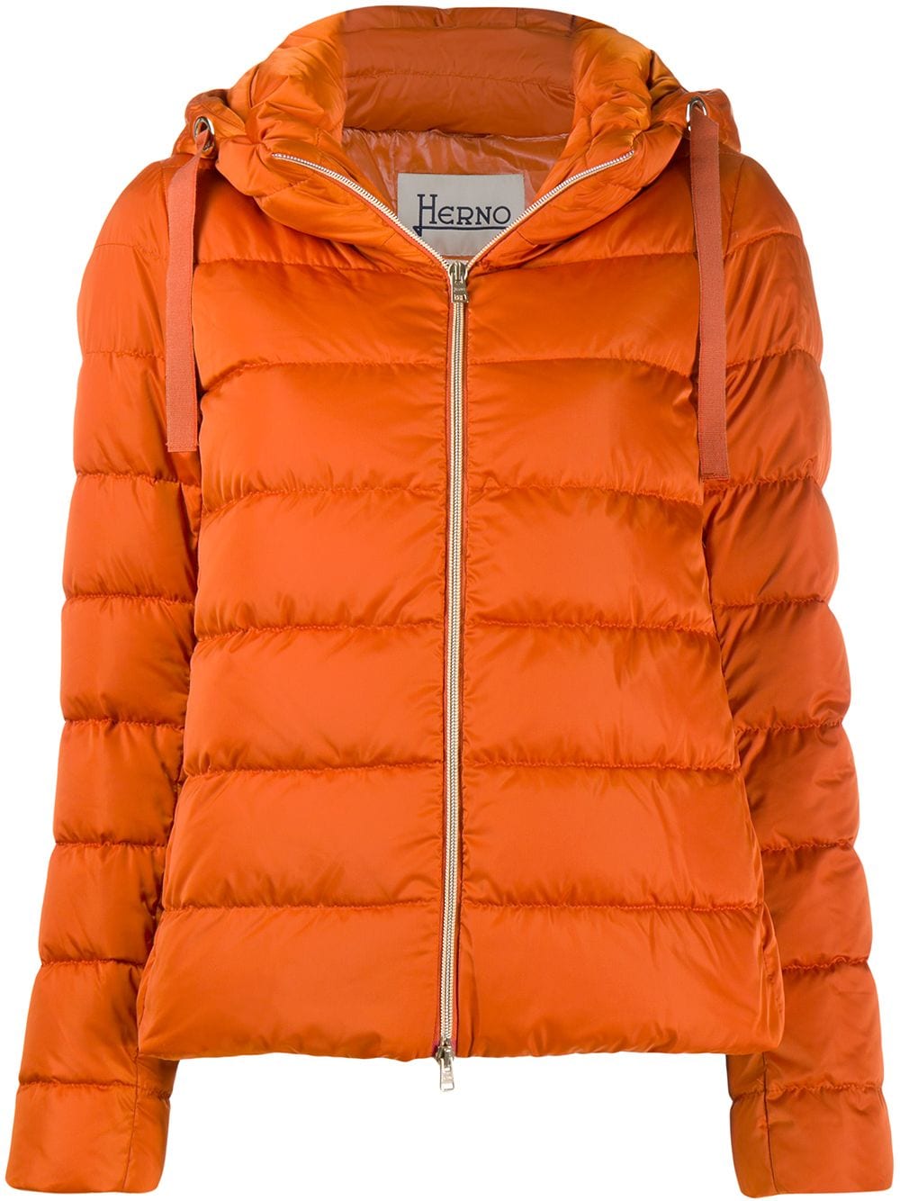 Herno zip-front puffer jacket - Orange von Herno