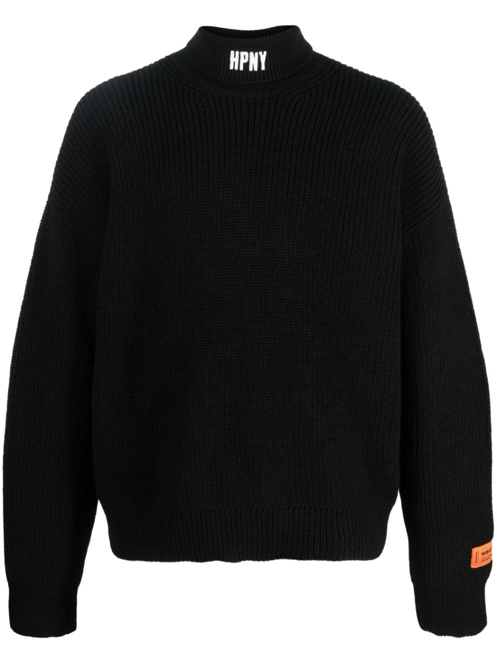 Heron Preston HPNY logo-embroidered wool jumper - Black von Heron Preston