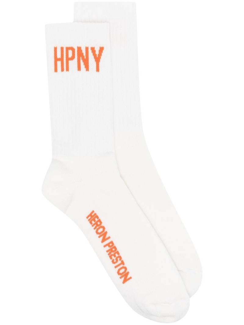 Heron Preston HPNY long socks - White von Heron Preston