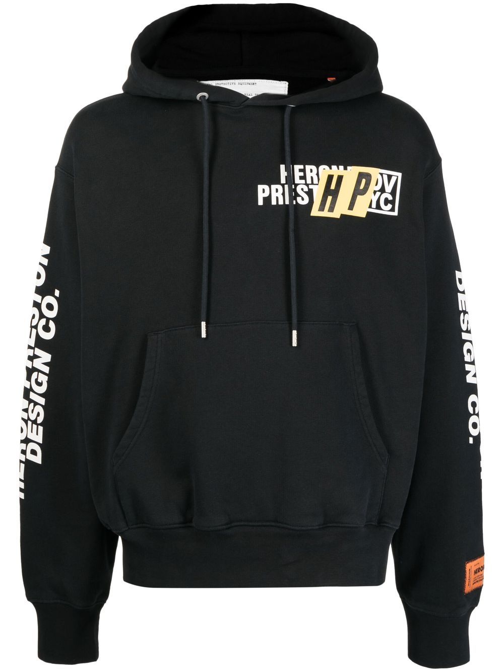 Heron Preston Real Estate logo-print hoodie - Black von Heron Preston