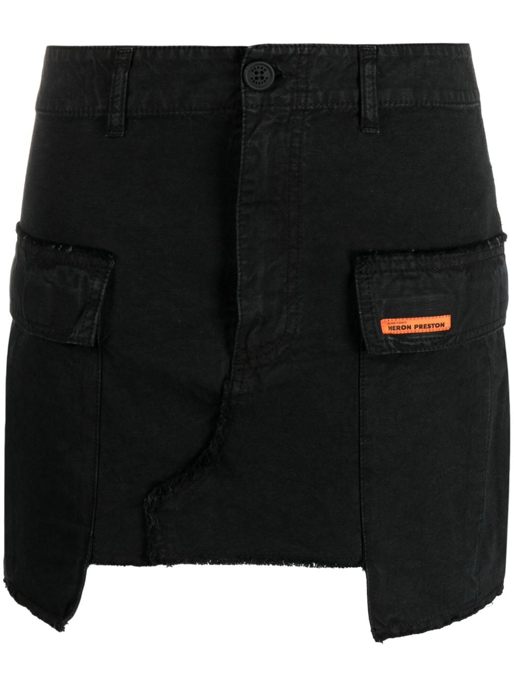 Heron Preston Rebuilt denim cargo skirt - Black von Heron Preston