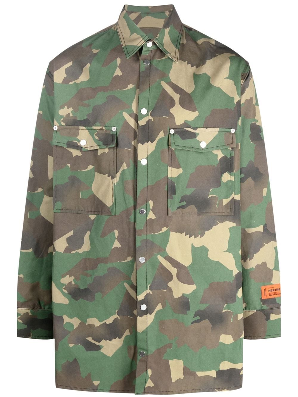 Heron Preston camouflage-print shirt jacket - Green von Heron Preston