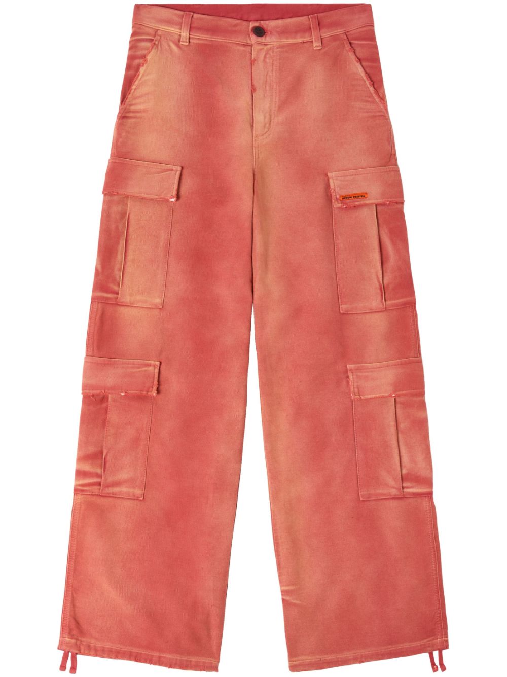 Heron Preston distressed-effect cargo pants - Red von Heron Preston