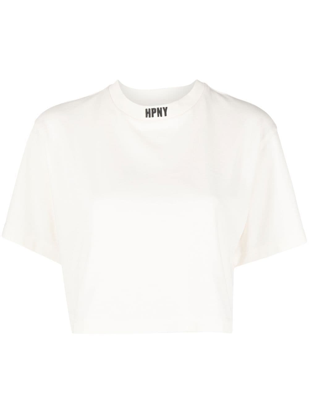 Heron Preston embroidered-logo cropped T-shirt - White von Heron Preston