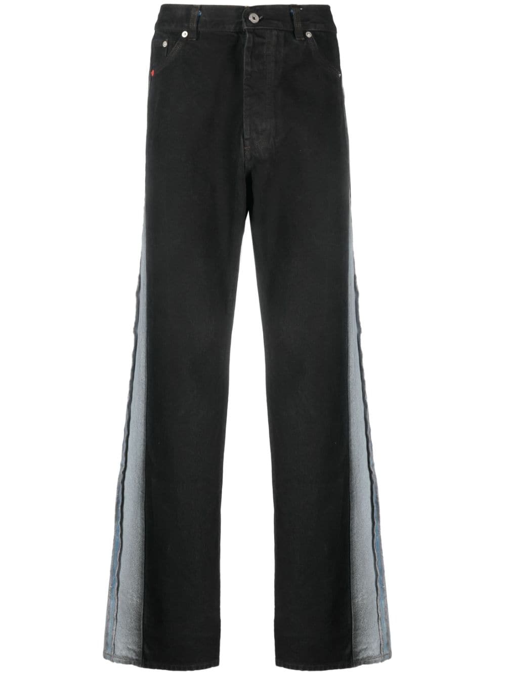 Heron Preston exposed-seam straight-leg jeans - Black von Heron Preston