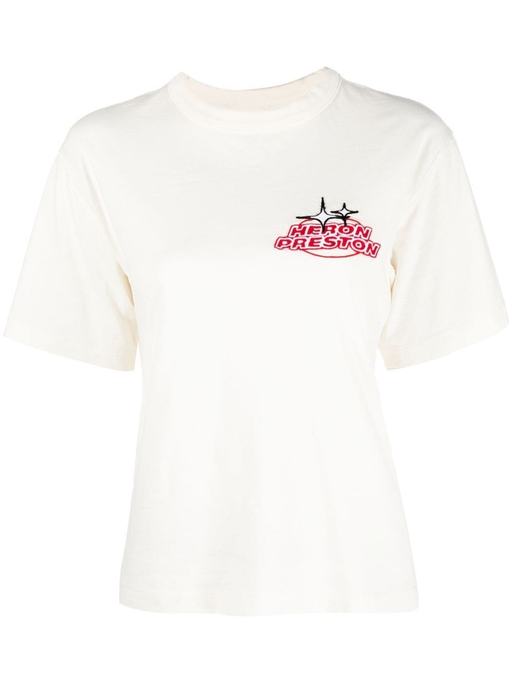 Heron Preston logo-embroidered short-sleeved T-shirt - White von Heron Preston