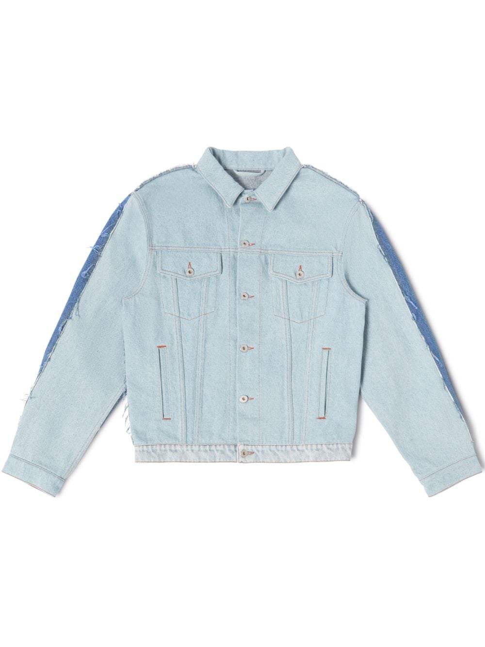 Heron Preston logo-patch denim jacket - Blue von Heron Preston