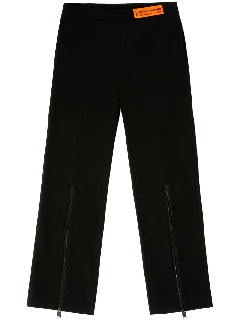 Heron Preston logo-patch zip-up trousers - Black von Heron Preston