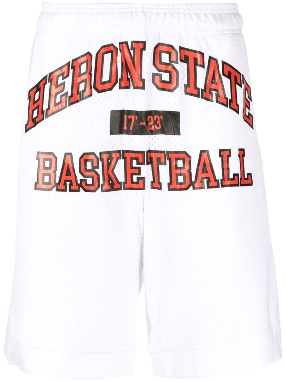 Heron Preston logo-print basketball shorts - White von Heron Preston