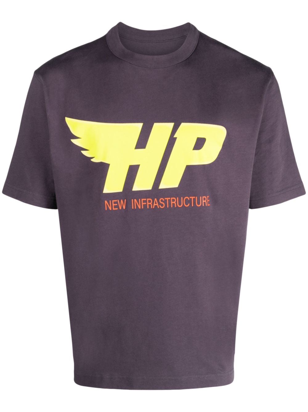 Heron Preston logo-print cotton T-shirt - Purple von Heron Preston