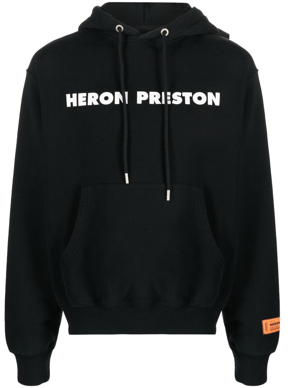 Heron Preston logo-print organic cotton hoodie - Black von Heron Preston