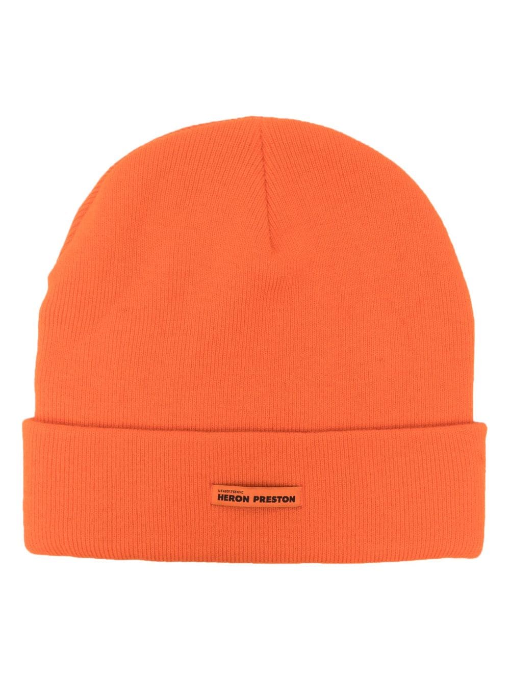 Heron Preston logo-tag wool beanie - Orange von Heron Preston