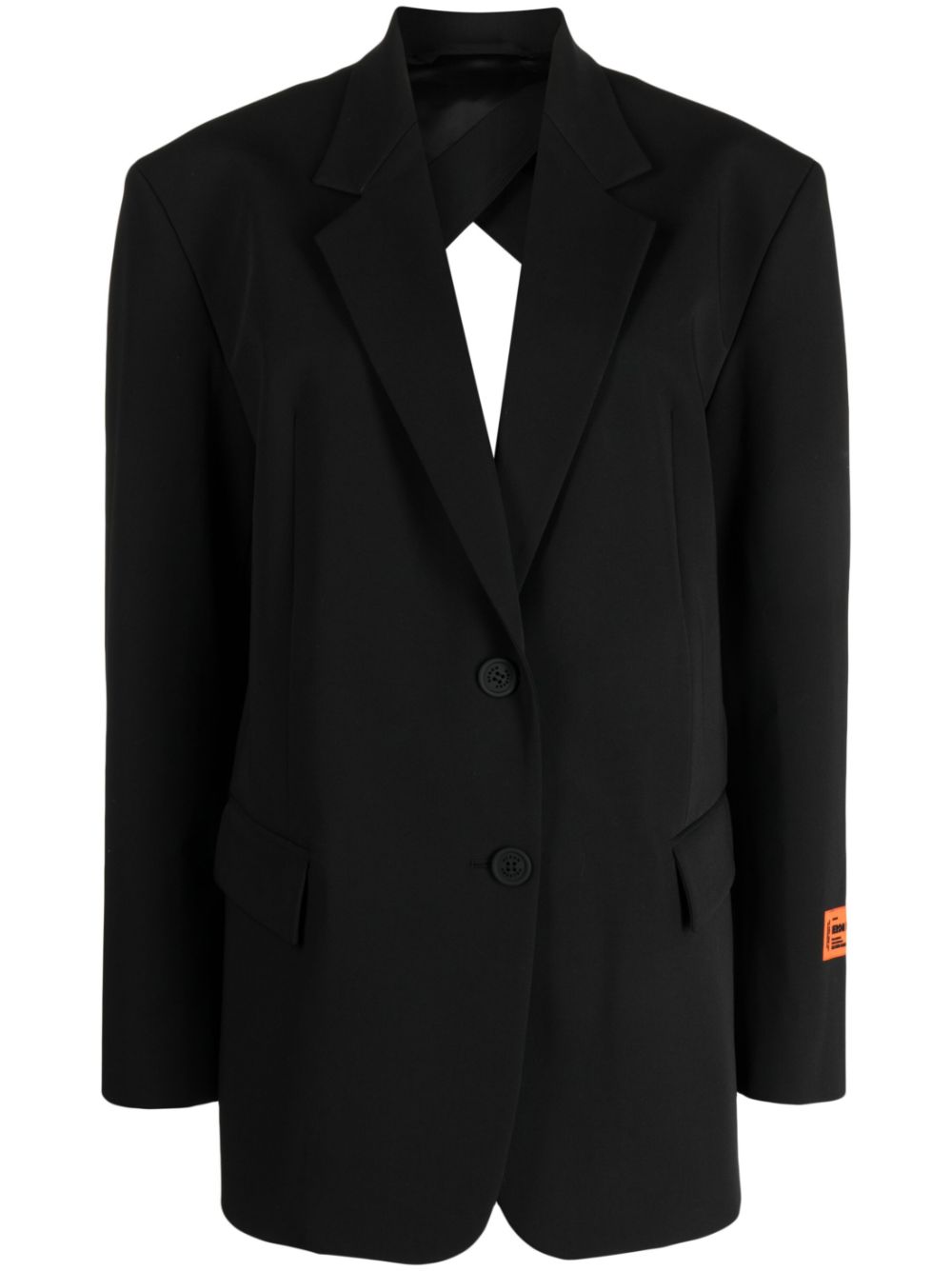 Heron Preston open-back single-breasted blazer - Black von Heron Preston