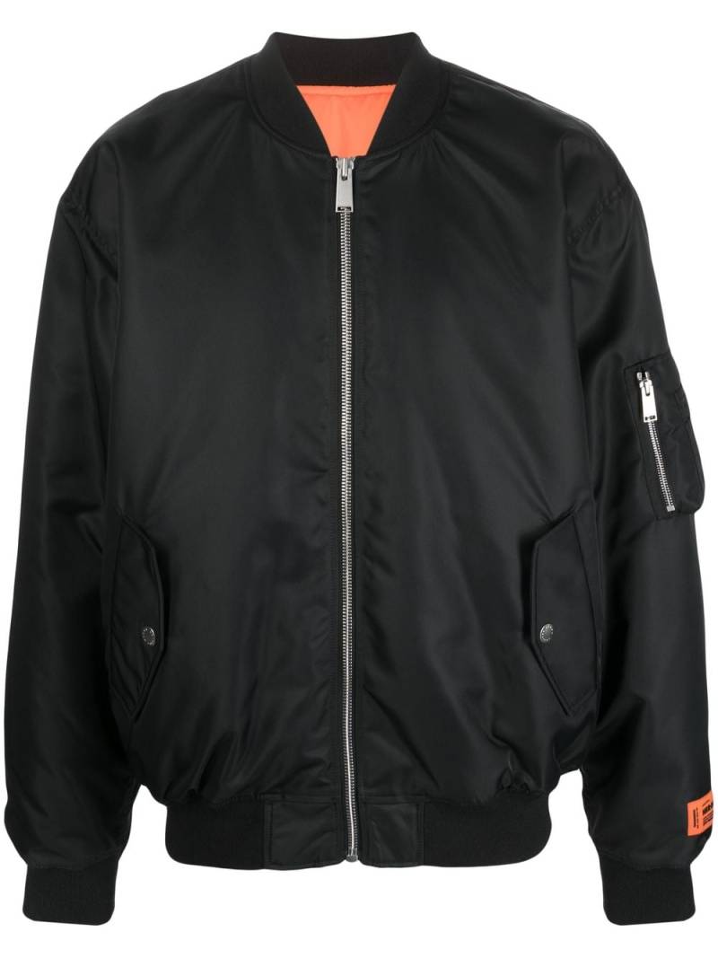 Heron Preston padlock-patch bomber jacket - Black von Heron Preston