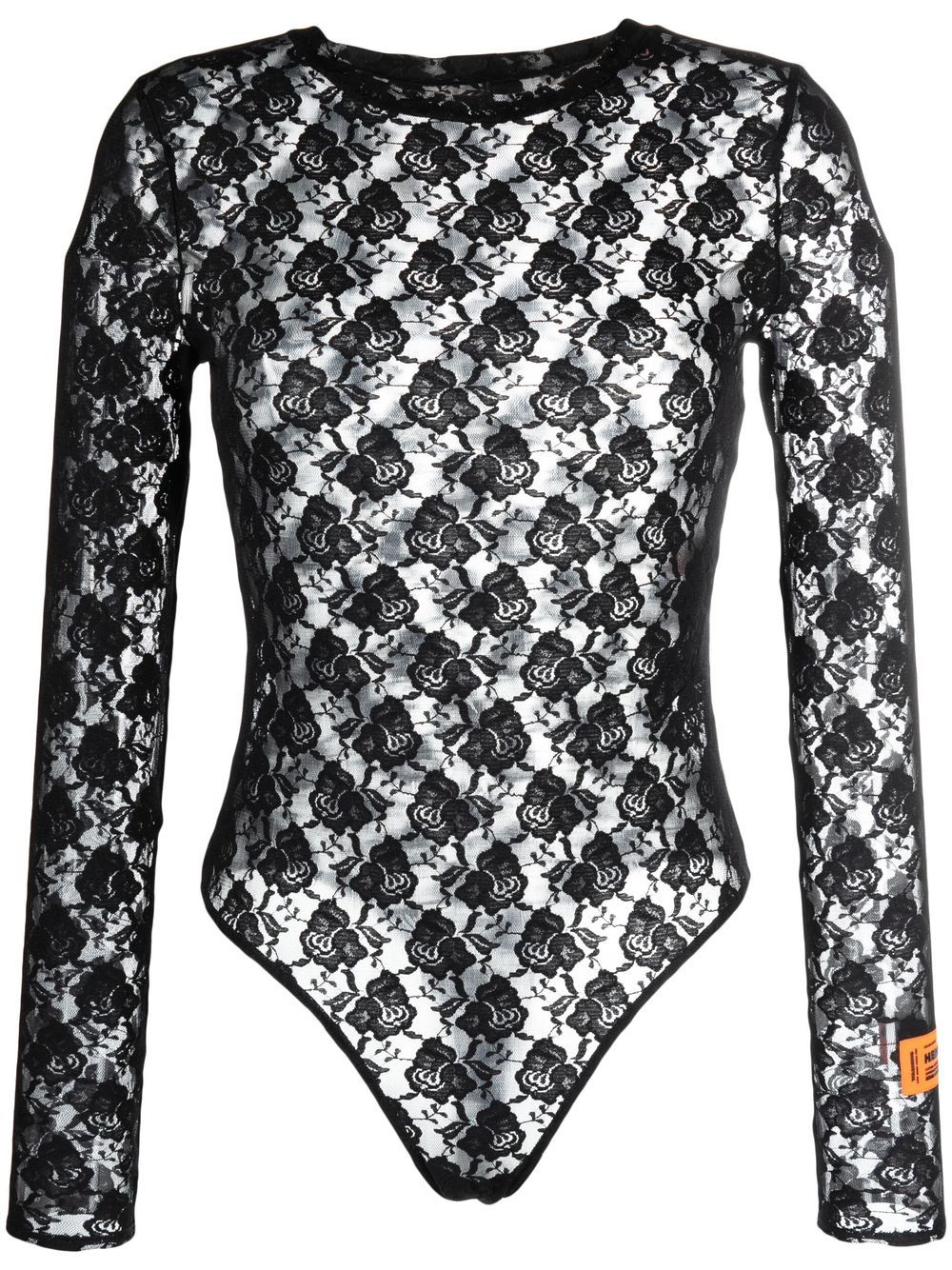 Heron Preston sheer lace bodysuit - Black von Heron Preston