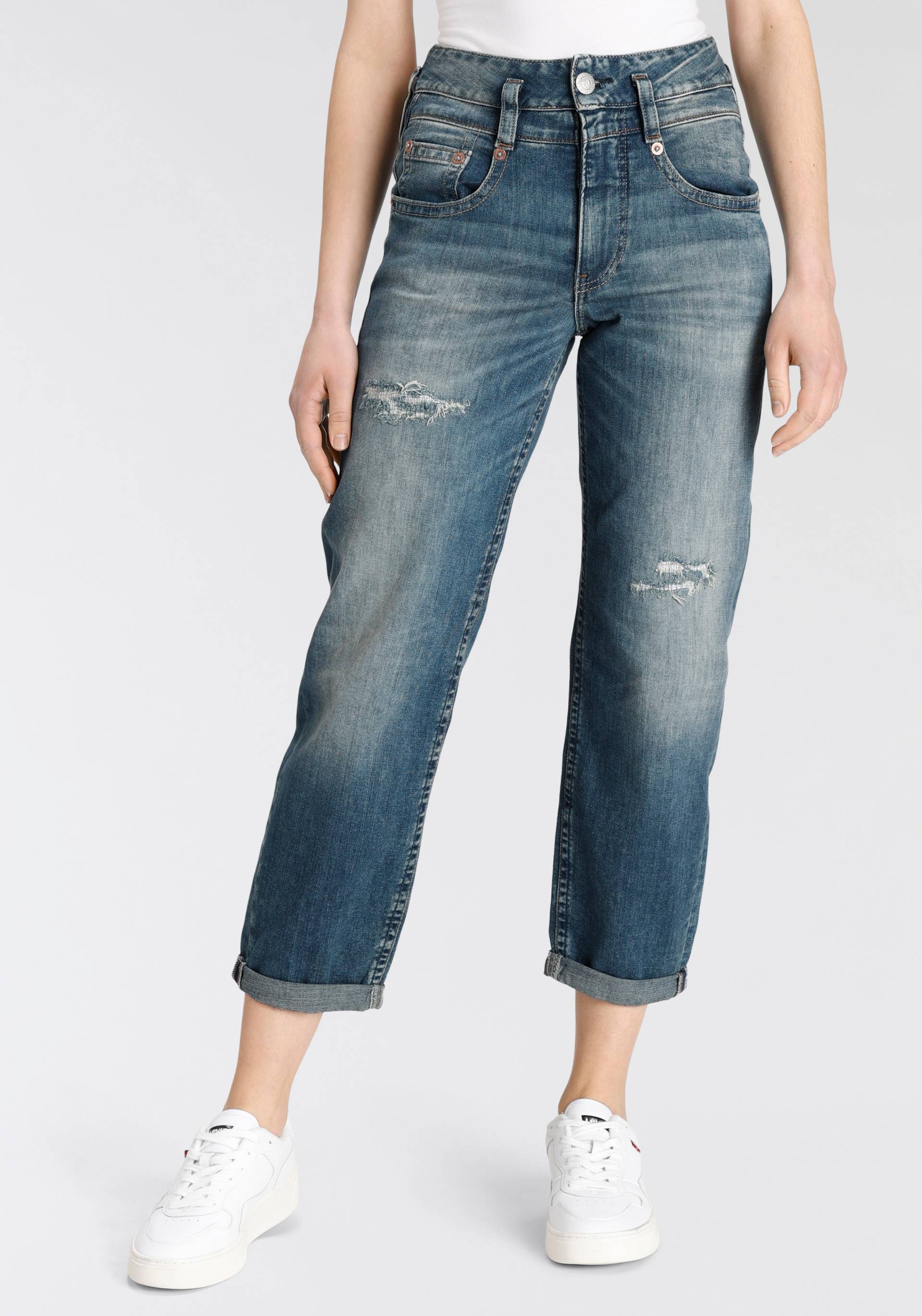 Herrlicher Boyfriend-Jeans »Jeans Pitch HI Tap Organic Denim« von Herrlicher