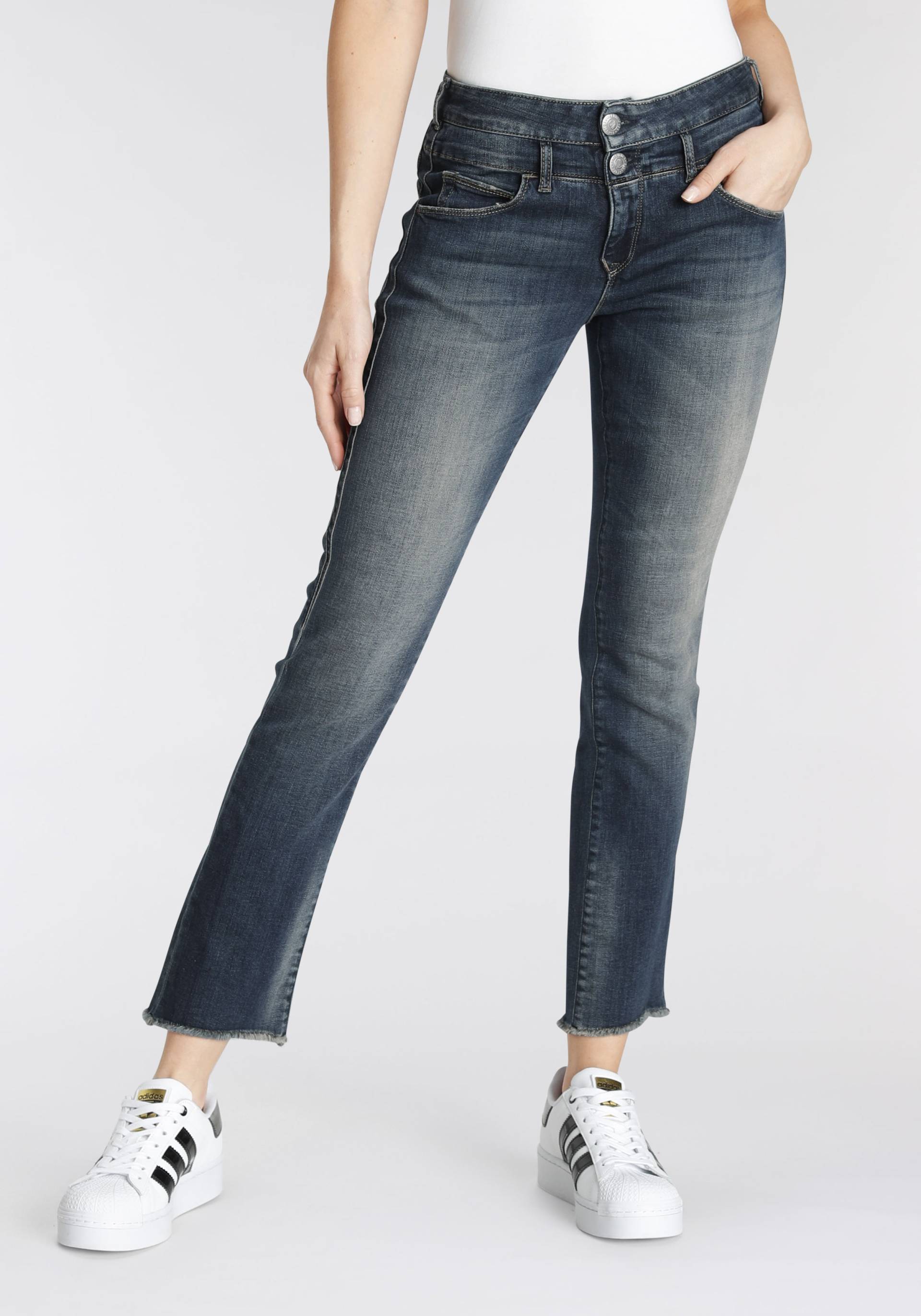 Herrlicher Slim-fit-Jeans »BABY Cropped Denim Powerstretch« von Herrlicher