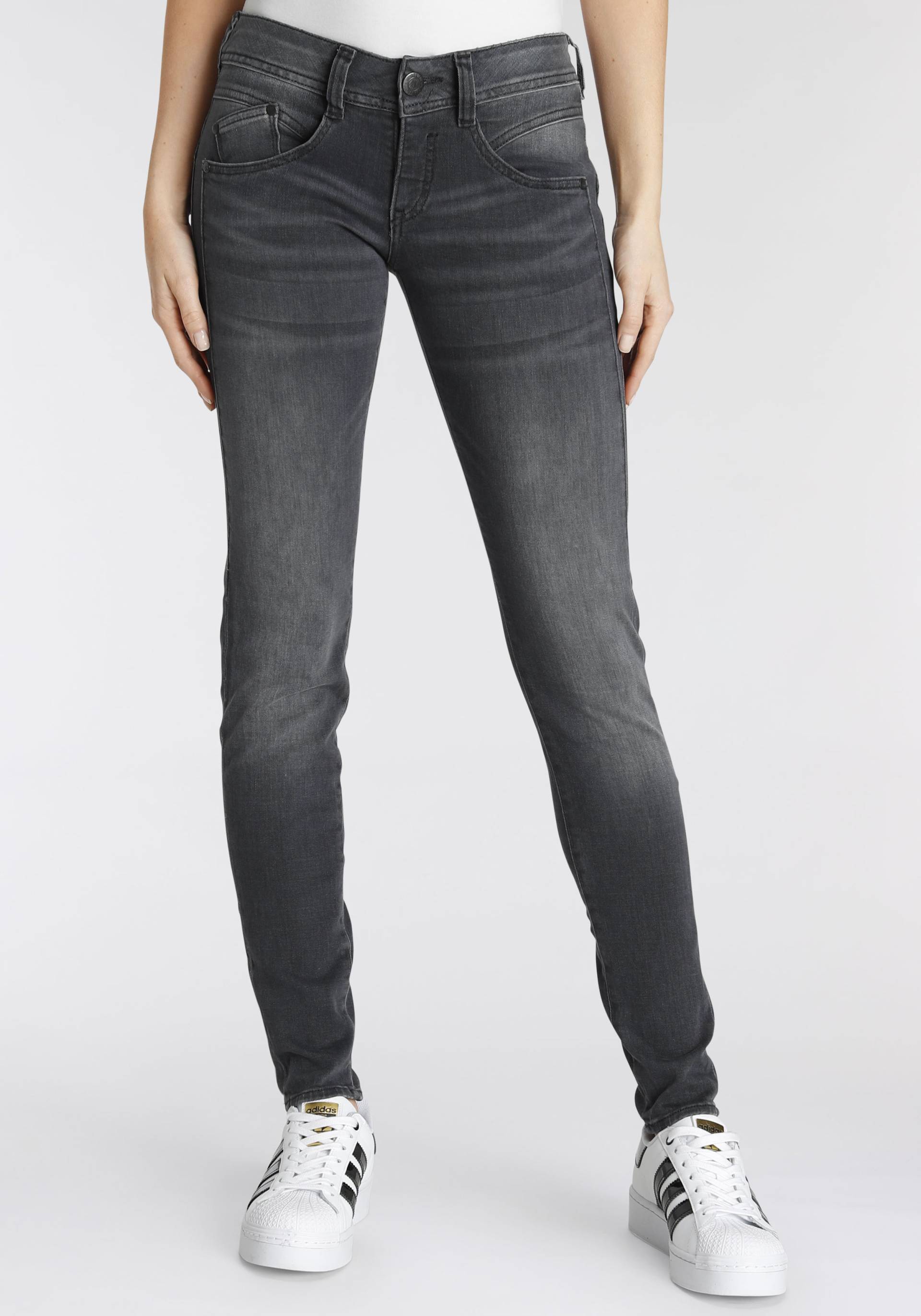 Herrlicher Slim-fit-Jeans »GILA«, mit seitlichen Keileinsätzen für eine streckende Wirkung von Herrlicher