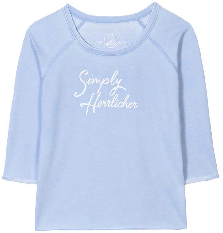 Herrlicher Sweater »ANGELIKA«, mit Logo-Statement Stickerei "Simply Herrlicher" von Herrlicher