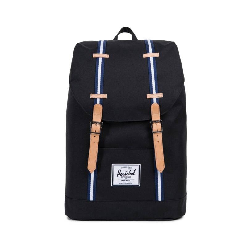 Retreat Offset - Rucksack in Black / Blueprint / White von Herschel