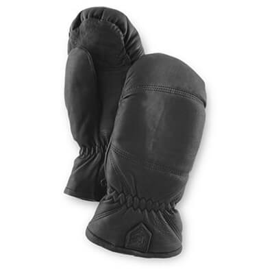 Hestra - Leather Box Mitt - Handschuhe Gr 4 grau/weiß;schwarz/grau von Hestra