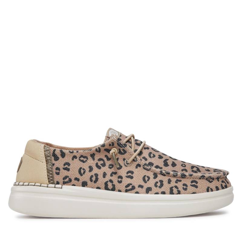 Halbschuhe Hey Dude Wendy Rise Leo 40204-2DL Beige von Hey Dude