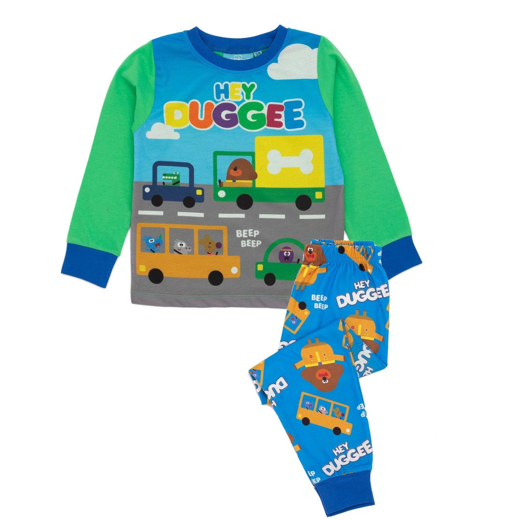 Schlafanzug Langärmlig Jungen Blau 110 von Hey Duggee