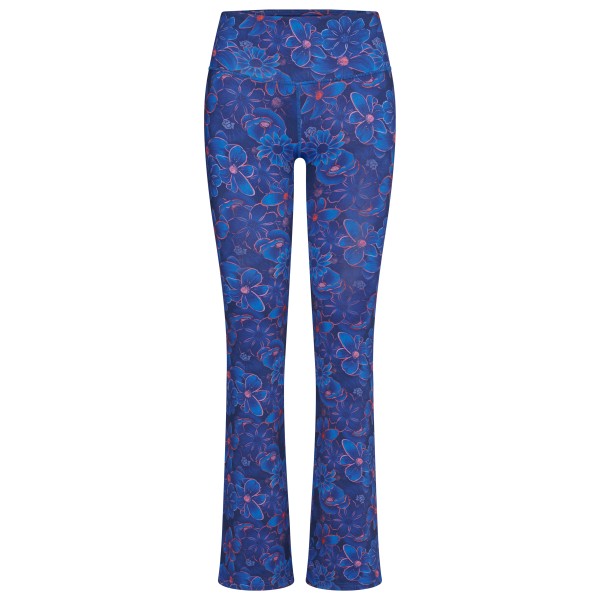 Hey Honey - Women's Flared Leggings Flower Daze - Trainingshose Gr M blau von Hey Honey